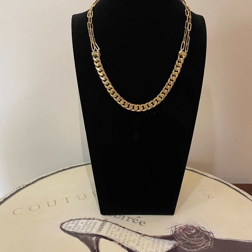 STUNNING 14kt. polished yellow gold necklace